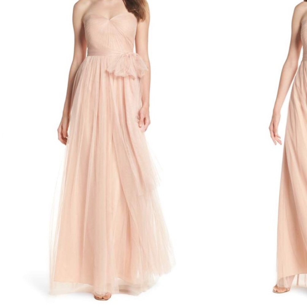 Jenny Yoo Annabelle Convertible Tulle Column Dress